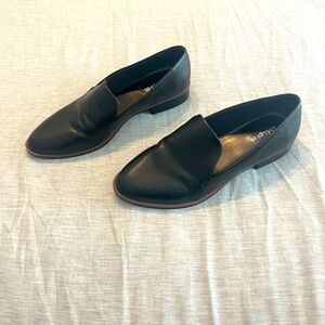 Indigo Rd. Black Work Flats Loafers